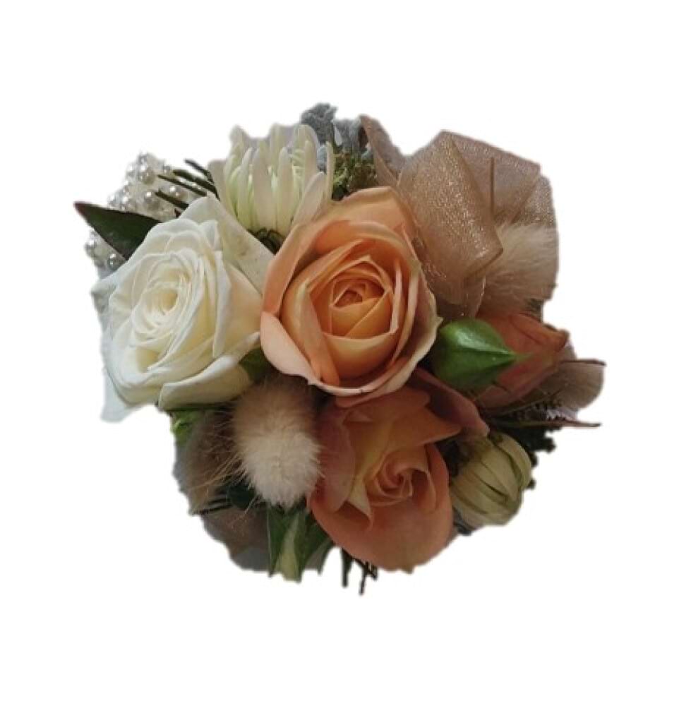Apricot Wrist Corsage